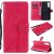 OnePlus Nord Embossed Tree Cat Butterfly Wallet Stand Case Rose