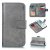 iPhone 7/8 Wallet 9 Card Slots Stand Crazy Horse Leather Case Gray