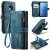 CaseMe Samsung Galaxy S9 Wallet kickstand Case Blue