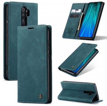 CaseMe Xiaomi Redmi Note 8 Pro Wallet Stand Magnetic Flip Case Blue