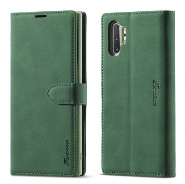 Forwenw Samsung Galaxy Note 10 Wallet Magnetic Kickstand Case Green