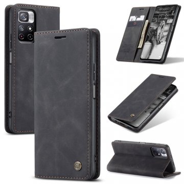 CaseMe Xiaomi Poco M4 Pro 5G Wallet Magnetic Case Black