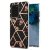 Samsung Galaxy S20 Ultra Flower Pattern Marble Electroplating TPU Case Black