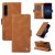 YIKATU Sony Xperia 1 IV Skin-touch Wallet Kickstand Case Brown