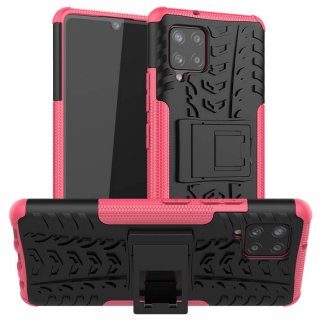 Samsung Galaxy A42 5G Hybrid Rugged PC + TPU Kickstand Case Rose