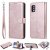Samsung Galaxy A51 5G Wallet Detachable 2 in 1 Stand Case Rose Gold