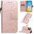Huawei P40 Embossed Sunflower Wallet Stand Case Rose Gold