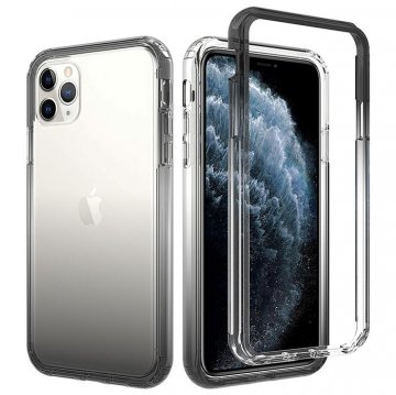 iPhone 11 Pro Max Shockproof Clear Gradient Cover Black