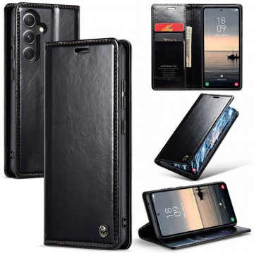 CaseMe Samsung Galaxy S23 FE Luxury Wallet Magnetic Case Black