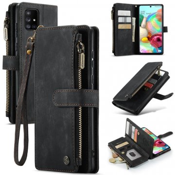 CaseMe Samsung Galaxy A71 Wallet kickstand Case Black