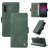 YIKATU Sony Xperia 10 IV Skin-touch Wallet Kickstand Case Green