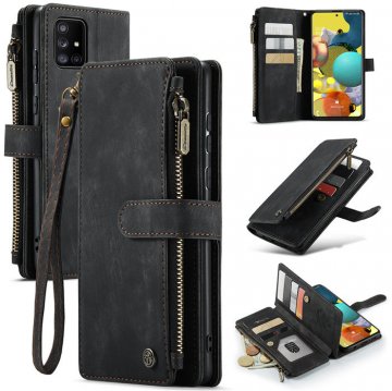 CaseMe Samsung Galaxy A51 Wallet kickstand Case Black