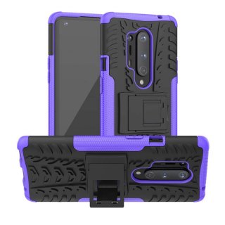 OnePlus 8 Pro Hybrid Rugged PC + TPU Kickstand Case Purple