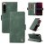 YIKATU Sony Xperia 5 III Skin-touch Wallet Kickstand Case Green