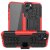 iPhone 12/12 Pro Hybrid Rugged PC + TPU Kickstand Case Red