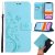 iPhone 11 Butterfly Pattern Wallet Magnetic Stand PU Leather Case Mint