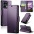 CaseMe OPPO Reno13 Wallet RFID Blocking Magnetic Buckle Case Purple
