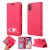iPhone XS/X Cat Pattern Wallet Magnetic Stand PU Leather Case Red