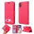 iPhone XS/X Cat Pattern Wallet Magnetic Stand PU Leather Case Red