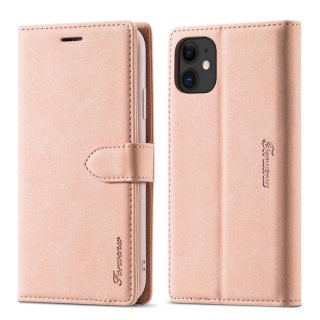 Forwenw iPhone 11 Wallet Magnetic Kickstand Case Rose Gold