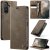 CaseMe Samsung Galaxy A17 Magnetic Wallet Case with RFID Blocking Coffee