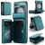 CaseMe Samsung Galaxy Z Flip5 RFID Blocking Card Holder Case Green