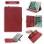 iPad 9.7 inch 2018/2017 Tablet Wallet Leather Stand Case Red