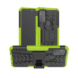 Moto G50 Anti-Slip Dual Layer Hybrid Kickstand Case Green