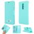 OnePlus 7 Pro Cat Pattern Wallet Magnetic Stand Case Mint