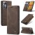 CaseMe Xiaomi 12 Lite Wallet Kickstand Magnetic Case Coffee