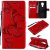 Motorola Moto G9 Play Embossed Butterfly Wallet Magnetic Stand Case Red