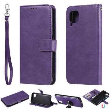 Huawei P40 Lite Wallet Detachable 2 in 1 Stand Case Purple