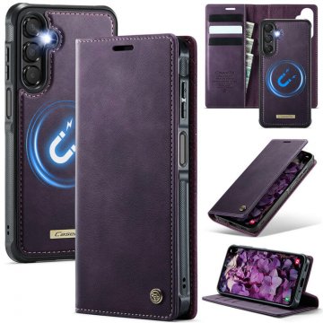 CaseMe Samsung Galaxy A16 5G 2-in-1 Magnetic Wallet Case with RFID Blocking Purple
