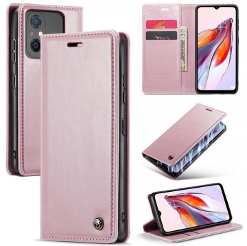 CaseMe Xiaomi Redmi 11A/12C Luxury Wallet Magnetic Case Pink