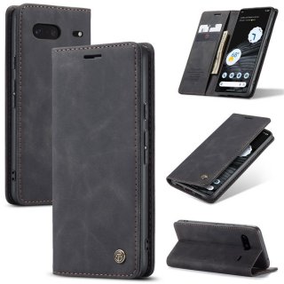 CaseMe Google Pixel 7 Wallet Kickstand Magnetic Case Black