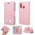 Samsung Galaxy A40 Cat Pattern Wallet Magnetic Stand Case Pink