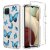 Samsung Galaxy A12 5G Clear Bumper TPU Blue Butterfly Case