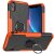 iPhone XR Hybrid Rugged PC + TPU Ring Kickstand Case Orange