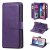 Samsung Galaxy A20/A30 Multi-function 10 Card Slots Wallet Case Violet