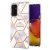 Samsung Galaxy A82 5G Flower Pattern Marble TPU Case Crown