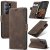 CaseMe Samsung Galaxy S26 Ultra Wallet Magnetic Suede Leather Case Coffee