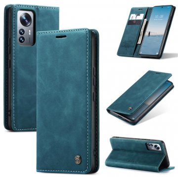 CaseMe Xiaomi 12 Lite Wallet Kickstand Magnetic Case Blue