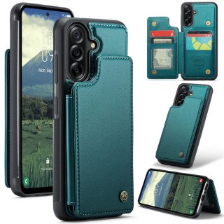 CaseMe Samsung Galaxy A36 5G RFID Blocking Card Holder Kickstand Case Green