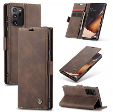 CaseMe Samsung Galaxy Note 20 Ultra Wallet Magnetic Flip Case Coffee