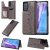 Samsung Galaxy Note 20 Luxury Cute Cats Magnetic Card Slots Stand Case Gray