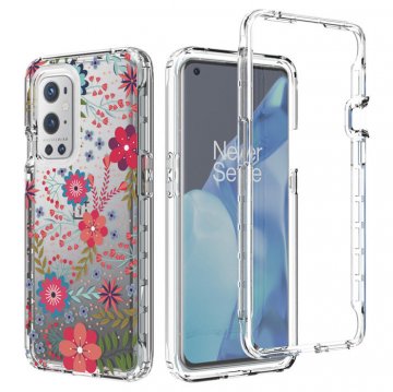 OnePlus 9 Pro Clear Bumper TPU Floral Prints Case