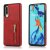 Huawei P30 Zipper Wallet PU Leather Case Cover Red