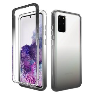 Samsung Galaxy S20 Plus Shockproof Clear Gradient Cover Black