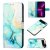 Marble Pattern Google Pixel 7 Pro Wallet Stand Case Green