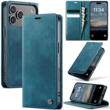 CaseMe iPhone 17 Pro Magnetic Wallet Case with RFID Blocking Blue